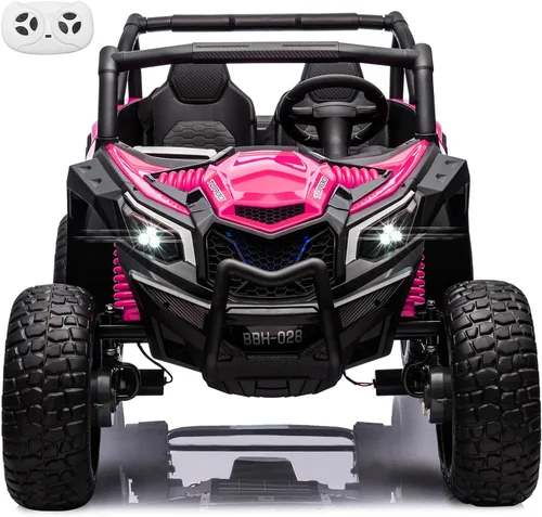 Miniatura 8 de MOLACHI juguetes de paseo de 24 V para niños grandes, UTV eléctrico para niños de 4 ruedas con ruedas EVA, vehículos de control remoto para niños
