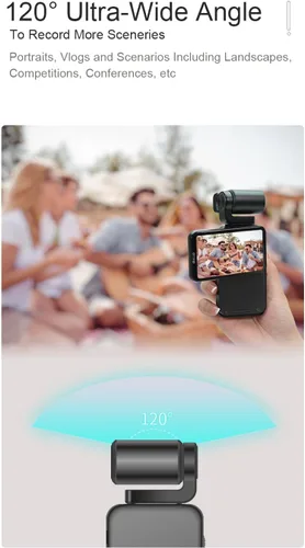 Miniatura 6 de Cámara de Mano ORDRO M3, Cámara de Vlogging 5K para YouTube, Cámara de Video 4K/60FPS con Pantalla Táctil Desenfundable de 3.5' Visión Nocturna IR