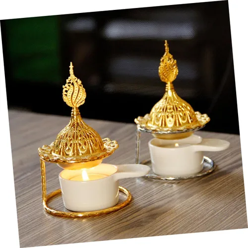 Miniatura 5 de Tealight - Calentador de cera para velas y quemador de aceite esencial, quemador de aceite para decoración del hogar perfumada