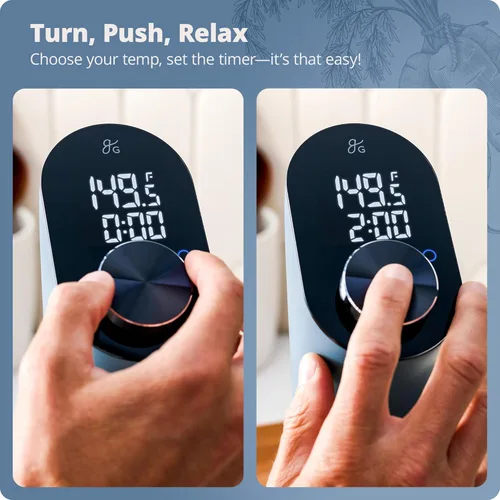 Miniatura 2 de Greater Goods - Máquina de Sous Vide de Cocina, Cocina de Precisión, Circulador de Inmersión, Motor Sin Escobillas, 1100 Watts (Azul Piedra)