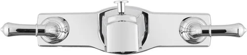 Miniatura 5 de Dura Faucet Desviador clásico económico de dos manijas para bañera y ducha para ducha de mano (cromado pulido)