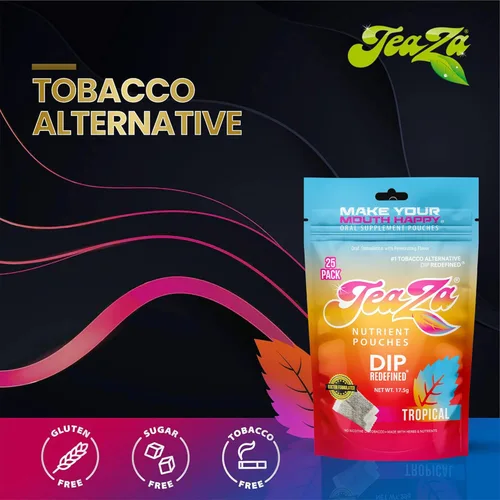 Miniatura 4 de Teaza Bolsas energéticas a base de hierbas, para masticar tabaco, alternativa sin nicotina, sin humo, tabaco alternativo y inmersión saludable