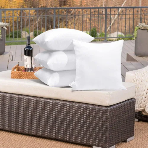 Miniatura 7 de OTOSTAR Inserto de almohadas impermeables, 16 x 16 pulgadas, cojín decorativo para exteriores, suave y esponjoso, para patio, jardín, banco, casa
