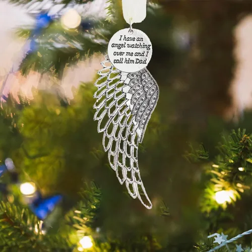 Miniatura 12 de Adornos Conmemorativos de Navidad Bola de Plumas Transparente, Bola de Impresión Boca Abajo 8cm/3.15'' Regalo de Duelo y Condolencia por la Pérdida