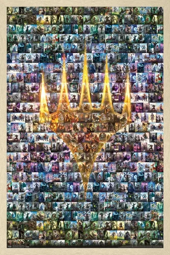 Miniatura 7 de Trends International Magic: The Gathering - Póster de collage de pared, 14.725 x 22.375 pulgadas, versión enmarcada de madera de granero