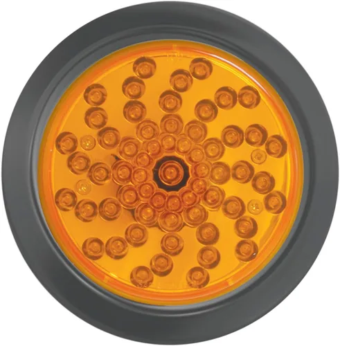 Miniatura 2 de Grand General 76728 - Luz LED (4 pulgadas Twister Red/Clear 61 - con ojal y coleta), 1 paquete Rojo (Red/Clear)