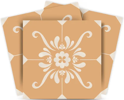Miniatura 12 de Adhesivos para azulejos de Mi Alma 24 unidades, Talavera, plantillas de pared, calcomanías para despegar y pegar, fácil aplicación, ideal para baño