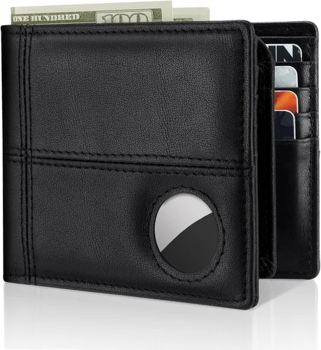 Miniatura 7 de Cartera con soporte AirTag, Negro -, Moderno