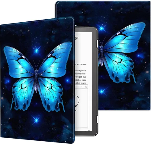 Miniatura 52 de Funda para Kindle básico de 6 pulgadas (11.ª generación), múltiples ángulos, piel sintética, delgada, con función de encendido y apagado automático