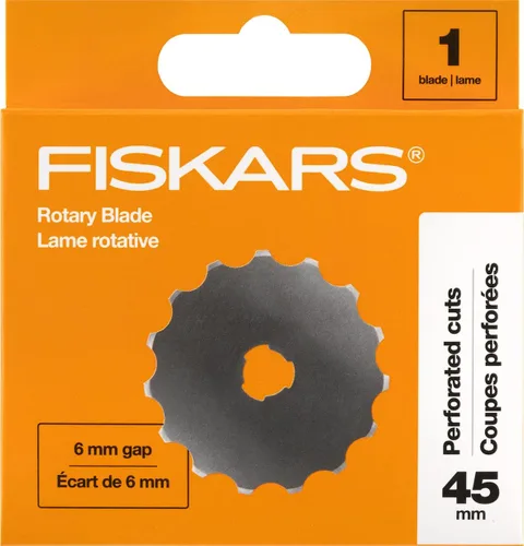 Miniatura 11 de Fiskars. Cuchillas giratorias de 45 mm. 2 por paquete. Cuchillas de repuesto para cortadoras giratorias. Corte de precisión para acolchados