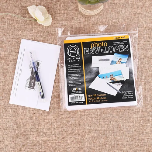 Miniatura 6 de Lineco Sobres para archivos de fotos de 4 x 6 pulgadas, 25