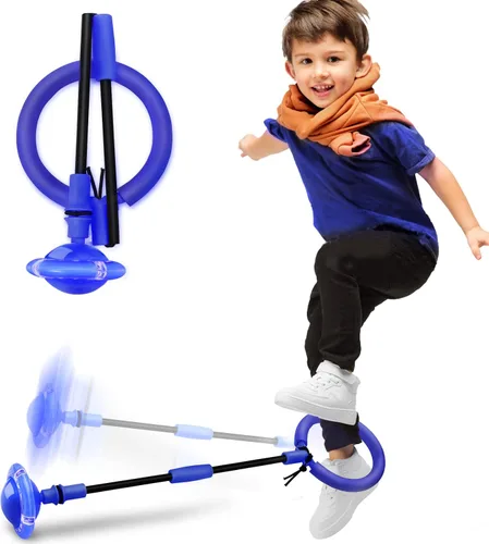 Hewog Bola Saltarina, Bola de Rueda Flash Colorida Portátil y Plegable, Juguetes para Niñas y Niños, Juguetes Deportivos y de Ejercicio para Niños y