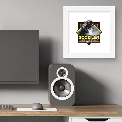 Miniatura 5 de Trends International Gallery Pops Godzilla - Póster de pared de Godzilla Strikes Back, 12.00 x 12.00 pulgadas, versión de marco blanco