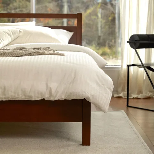 Miniatura 21 de LIFEMENT Marco de Cama de Plataforma de Madera Clásica con Cabecero, Esencial, Sin Ruido, Almacenamiento Bajo la Cama, No Necesita Somier, Fácil