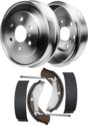 Miniatura 40 de Detroit Axle - Zapatas de freno traseras para Chrysler PT Cruiser 04-09, reemplazo de zapatas de freno semimetálicas 2004 2005 2006 2007 2008 2009
