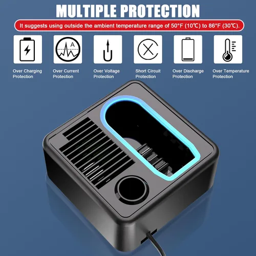 Miniatura 7 de JYJZPB 18V-22V Cargador de batería rápido para Hoover Linx Batería BH50000 BH50010 Aspiradora de batería Hoover Linx BH50000 BH50010 BH50015