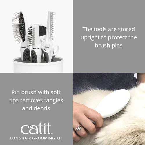 Miniatura 5 de Catit Senses 2.0 - Kit de aseo para gatos de pelo largo