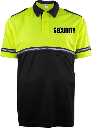 First Class Camiseta Bike Patrol con rayas reflectantes - Camisa de alta visibilidad Cal con ID de seguridad