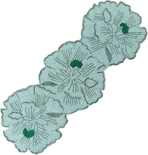 Miniatura 16 de Camino de mesa con cuentas de 36 pulgadas de diseño elegante infinito - Decoración de mesa para bodas, fiestas, días festivos, regalos y uso diario
