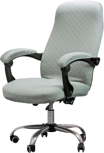 Miniatura 19 de Melaluxe Funda para silla de oficina con fundas para reposabrazos, funda elástica universal para silla de escritorio, fundas para silla