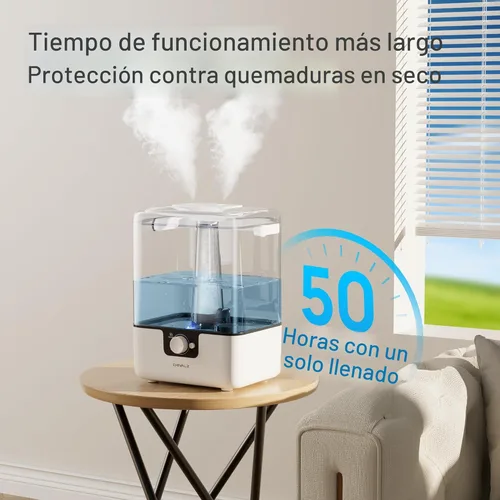 Miniatura 6 de CHIVALZ Humidificadores de 6L para Dormitorio, Habitación Grande, Hogar, Humidificadores de Niebla Fría de Llenado Superior para Guardería de Bebé