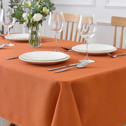 Miniatura 53 de maxmill Mantel con textura resistente a las manchas, impermeable y resistente a las arrugas, lavable, mantel suave, cubierta de mesa de tela