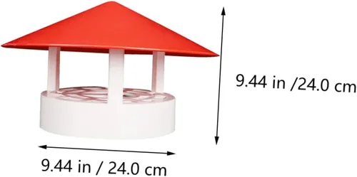 Miniatura 9 de MERRYHAPY 1pc impermeable Smokestack Cap Pvc cubierta de chimenea para protección contra el tiempo embudo protector para ventilación de techo