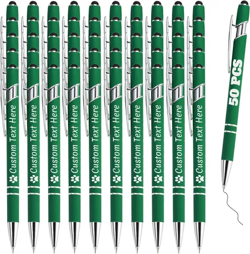 Miniatura 44 de Bolígrafos personalizados con grabado de nombre personalizado, bolígrafos de punta de lápiz con punta de lápiz personalizada, bolígrafos de Azul