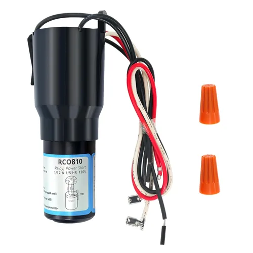 Miniatura 12 de RCO410 Kit de condensador de arranque duro 3 en 1, compatible con refrigeradores y congeladores, 1/4-1/3 H.P. 115VAC (1 unidad)