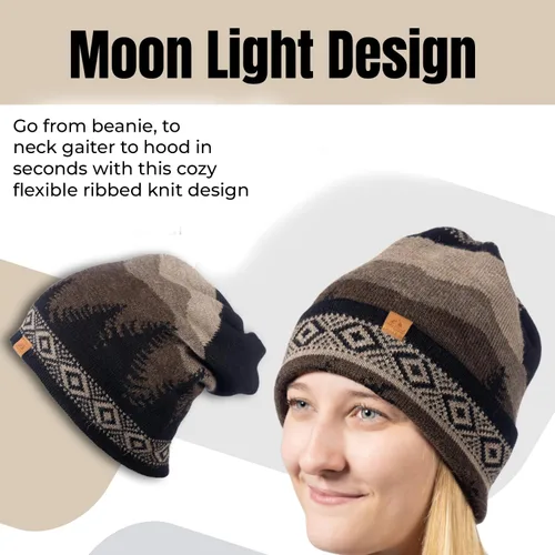 Miniatura 3 de Gorro de punto 100% alpaca bebé, polaina para el cuello, bufanda