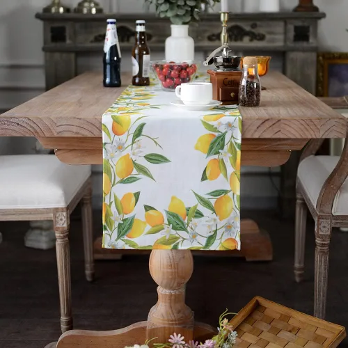 Miniatura 29 de ARTABLE Mantel Rectangular de Primavera con Estampado de Flores, Hierba y Patrones Florales Vintage, Mantel para Mesa de Pascua, Camino de Mesa