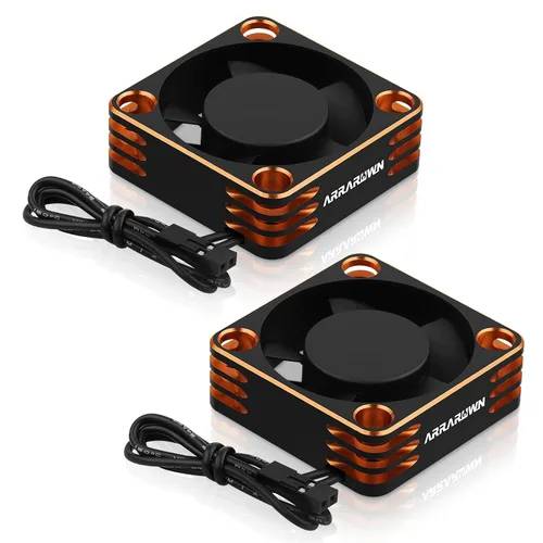 Miniatura 9 de Ventilador de refrigeración para motor de automóvil a control remoto, paquete de 2 unidades de 28000 rpm, ventilador de enfriamiento ESC sin
