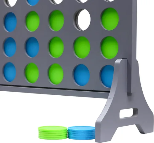 Miniatura 2 de Tailgating Pros Cuatro Gigante Gris Premium en una Fila con Estuche de Transporte - Juego de Patio Exterior Jumbo de Gran Tamaño - Conecta Múltiples