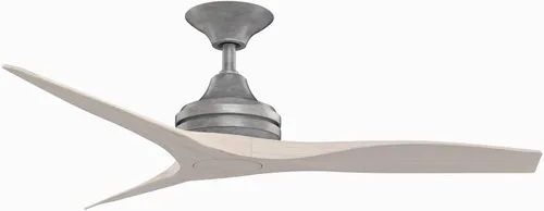 Miniatura 19 de Fanimation Spitfire - Ventilador de techo de 3 aspas, 12 pulgadas de alto y 48 pulgadas de ancho, acabado negro, color hoja de madera de whisky