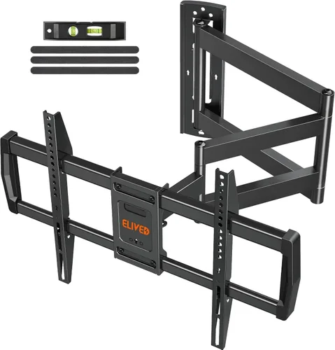 Miniatura 9 de ELIVED - Soporte de pared para televisores inclinable para la mayoría de televisores de 37" a 85" hasta 59.9 kg, soporte de montaje de TV de perfil