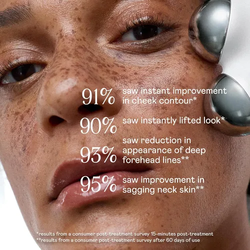 Miniatura 7 de NUFACE MINI+ Dispositivo masajeador facial microcorriente, aprobado por la FDA, herramienta de escultura facial y de cuello para tensar la piel