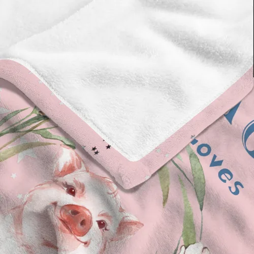 Miniatura 6 de Just A Girl Who Loves Pigs - Manta tipo throw de felpa mullida de franela para siesta para viajes, picnic, cama, sofá, cálida y acogedora para todas