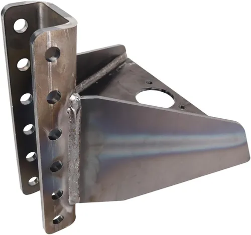 Miniatura 8 de Shocker Hitch Adaptador de lengüeta de soldadura de canal vertical para marcos A de remolque, hasta 20,000 libras GTW, solo componentes, 2 lados