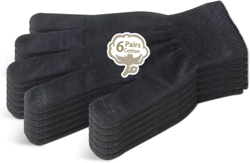 Miniatura 11 de Evridwear Guantes de algodón hidratantes unisex con puntas táctiles para eczema, cosmética, manos secas, terapia para piel sensible e irritada