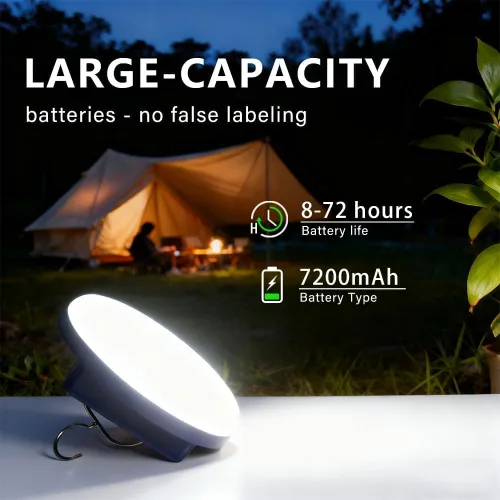 Miniatura 7 de Luces de campamento para tienda de campaña de 4500 lúmenes, 45 W, recargable, linterna LED magnética, toldo portátil USB para exteriores, luces