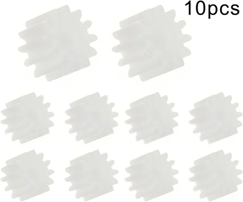 Miniatura 8 de Bettomshin - Juego de 10 engranajes de gusano, 0.276 x 0.079 x 0.197 in, 0.28 x 0.08 x 0.2 pulgadas (ODxIDxT) 122A 0.5 módulos, color blanco de alta
