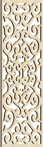 Miniatura 64 de Eveline - Paneles decorativos de pared de madera con calado, 13 3/8 pulgadas de ancho x 34 3/8 pulgadas de alto x 3/8 de alto, roble rojo rojo