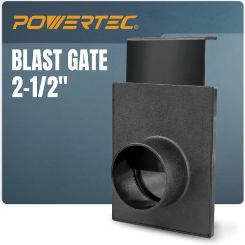 POWERTEC 70133V 2-1/2" puerta de ráfaga para el colector de polvo, accesorios de la colección de polvo