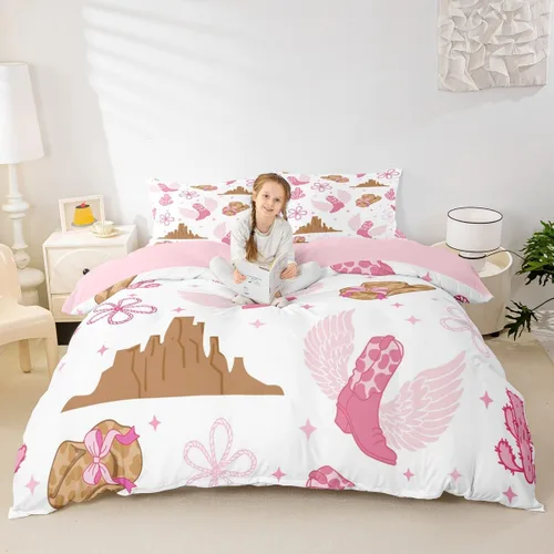 Miniatura 30 de Juego de funda de edredón de elefante bohemio para niños, tamaño individual, juego de ropa de cama de mandala bohemio de 2 piezas para decoración