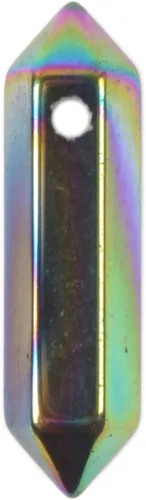 Miniatura 14 de Varita hexagonal de aventurina verde de 1.260 in, piedra preciosa natural, para hacer joyas, cuentas curativas de reiki para chakras, reiki, agujero