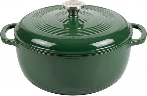 Miniatura 25 de Lodge - Horno holandés esmaltado, 6 cuartos de galón, color lila Lila de 6 cuartos de galón