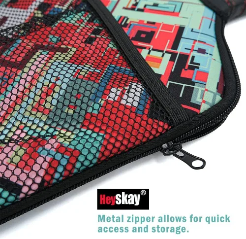 Miniatura 3 de HEYSKAY Pickleball Paddle Cover Pickleball Racket Sleeve Bag with Handle Strap Pickle-Ball Equipment Protective Paddle Sleeve with Mesh Pocket Negro