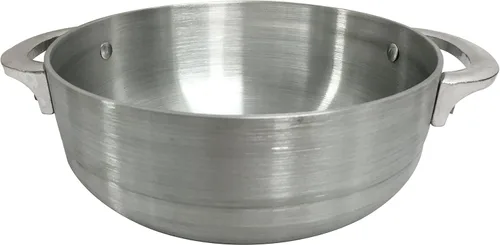 Miniatura 4 de Wee's Beyond Horno holandés Caldero de calibre pesado con tapa de aluminio, 3.7 cuartos de galón, color plateado