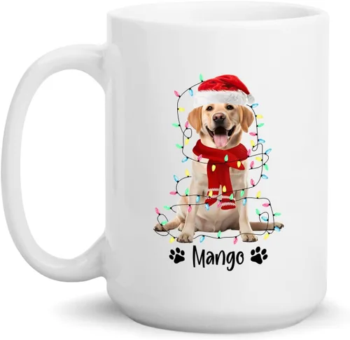 Miniatura 19 de Taza personalizada de Alaskan Malamute – Taza de café personalizada con nombre para los amantes de los perros – Regalo de cerámica de Navidad