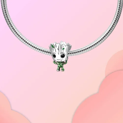 Miniatura 315 de LUXILLA Abalorio de plata de ley 925 para madre, hija, abuela, para familia, amor, madre, hija, abuela, para pulseras, collares, dijes, abalorios
